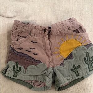 Stella McCartney Embroidered Desert corduroy Shorts size 6